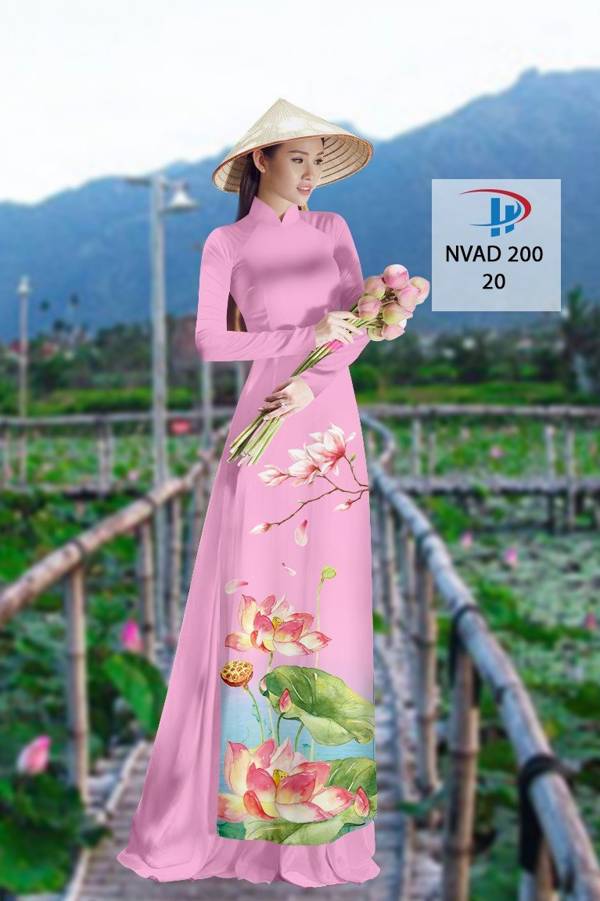 Vải Áo Dài Hoa Sen AD NVAD200 59